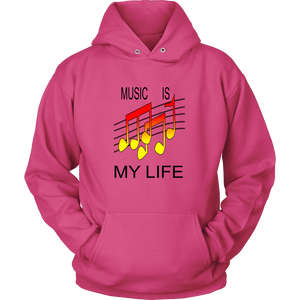 MUSIC IS MY LIFE HOODIE PULLOVER