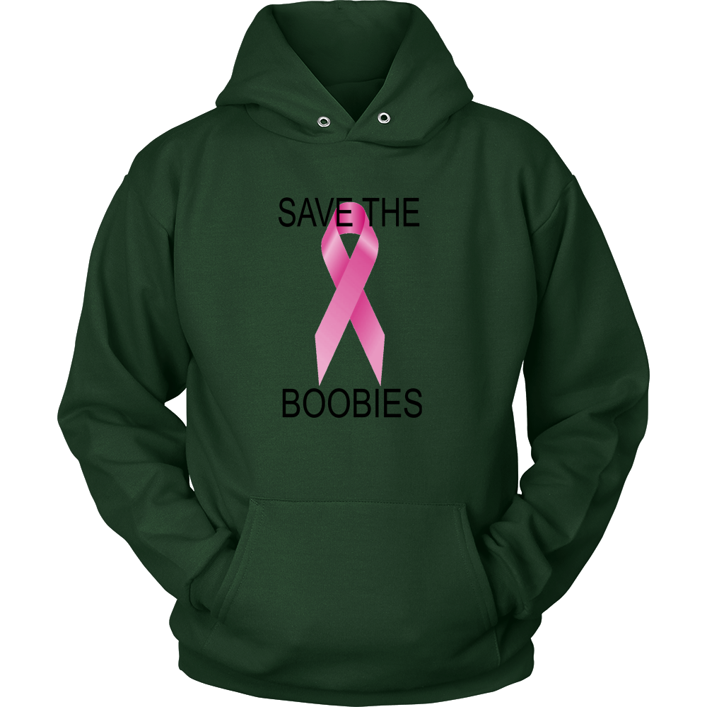 SAVE THE BOOBIES HOODIE PULLOVER