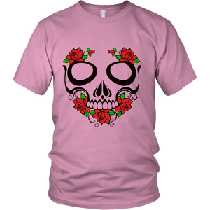 Skull and Roses District unisex shirt