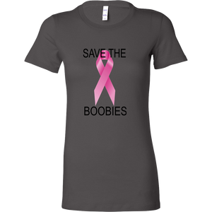 SAVE THE BOOBIES BELLA WOMENS SHIRT