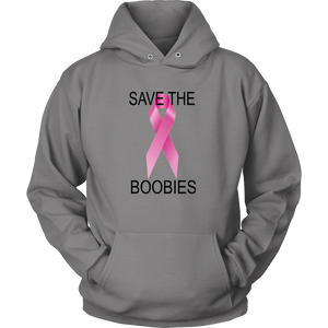 SAVE THE BOOBIES HOODIE PULLOVER