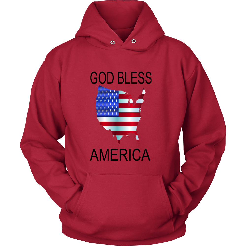 GOD BLESS AMERICA HOODIE PULLOVER