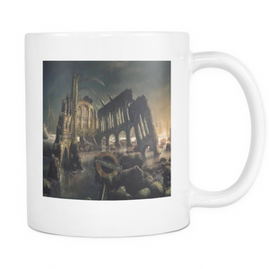 Dark Gothic City double sided 11 ounce coffee mug