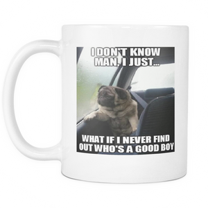 Cute funny dog meme 11 ounce double sided coffee mug